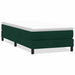 Pat cu arcuri fără saltea verde închis 90x220 cm catifea - WALTI WALTI