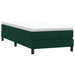 Pat cu arcuri fără saltea verde închis 90x220 cm catifea - WALTI WALTI