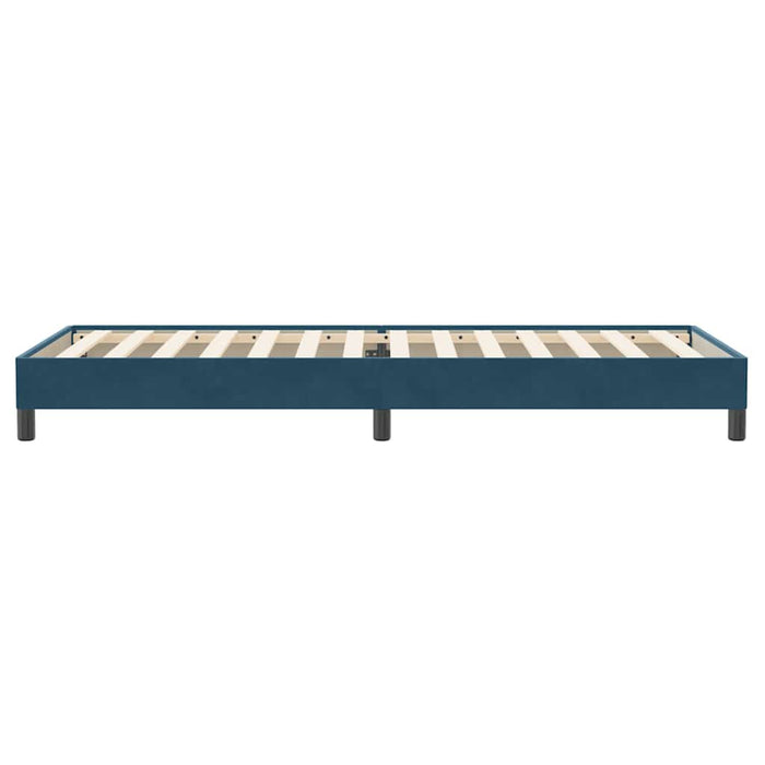 Pat cu arcuri fără saltea Albastru închis 90x220 cm catifea - WALTI WALTI