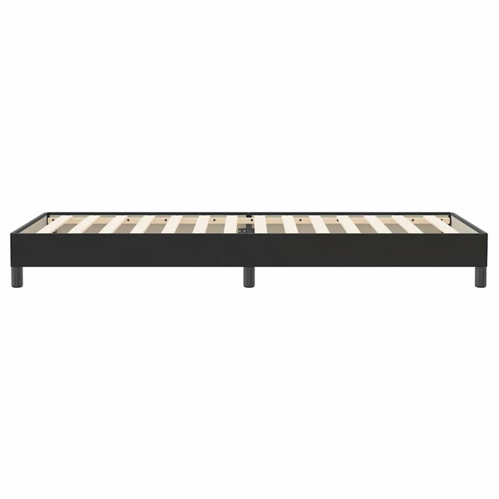 Pat cu arcuri fără saltea negru 100x220 cm catifea - WALTI WALTI