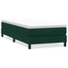 Pat cu arcuri fără saltea verde închis 100x220 cm catifea - WALTI WALTI