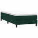 Pat cu arcuri fără saltea verde închis 100x220 cm catifea - WALTI WALTI