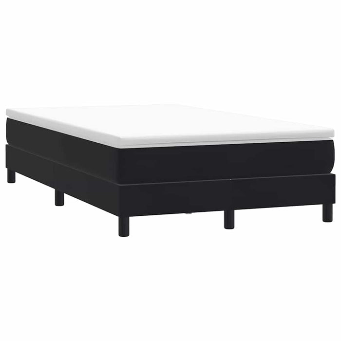 Pat cu arcuri fără saltea negru 120x220 cm catifea WALTI