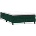 Pat cu arcuri fără saltea verde închis 120x220 cm catifea - WALTI WALTI