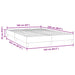 Pat cu arcuri fără saltea gri deschis 160x220 cm catifea - WALTI WALTI
