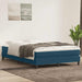 Pat cu arcuri fără saltea Albastru închis 160x220 cm catifea - WALTI WALTI