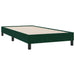 Pat cu arcuri fără saltea verde închis 200x220 cm catifea - WALTI WALTI