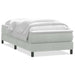 Pat box spring cu saltea, gri deschis, 80x210 cm, catifea - WALTI WALTI