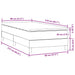 Pat box spring cu saltea, gri deschis, 80x210 cm, catifea - WALTI WALTI