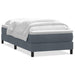 Pat box spring cu saltea, gri închis, 80x210 cm, catifea - WALTI WALTI