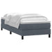 Pat box spring cu saltea, gri închis, 80x210 cm, catifea - WALTI WALTI