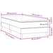 Pat box spring cu saltea, gri închis, 80x210 cm, catifea - WALTI WALTI