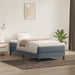 Pat box spring cu saltea, gri închis, 80x210 cm, catifea - WALTI WALTI