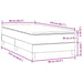 Pat box spring cu saltea, roz, 90x210 cm, catifea - WALTI WALTI