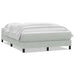 Pat box spring cu saltea, gri deschis, 160x210 cm, catifea - WALTI WALTI