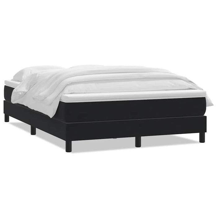 Pat box spring cu saltea, negru, 160x210 cm, catifea - WALTI WALTI