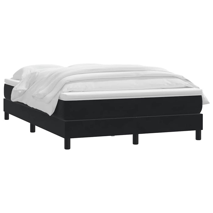 Pat box spring cu saltea, negru, 160x210 cm, catifea - WALTI WALTI