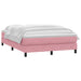 Pat box spring cu saltea, roz, 160x210 cm, catifea - WALTI WALTI