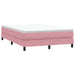 Pat box spring cu saltea, roz, 160x210 cm, catifea - WALTI WALTI