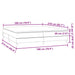 Pat box spring cu saltea, gri închis, 180x210 cm, catifea - WALTI WALTI