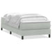 Pat box spring cu saltea, gri deschis, 80x220 cm, catifea - WALTI WALTI