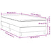 Pat box spring cu saltea, verde închis, 80x220 cm, catifea - WALTI WALTI