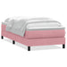 Pat box spring cu saltea, roz, 80x220 cm, catifea - WALTI WALTI