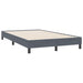 Pat box spring cu saltea, gri închis, 120x220 cm, catifea - WALTI WALTI