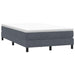 Pat box spring cu saltea, gri închis, 120x220 cm, catifea - WALTI WALTI
