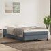 Pat box spring cu saltea, gri închis, 120x220 cm, catifea - WALTI WALTI