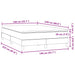 Pat box spring cu saltea, roz, 140x220 cm, catifea - WALTI WALTI
