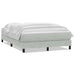 Pat box spring cu saltea, gri deschis, 160x220 cm, catifea - WALTI WALTI
