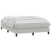 Pat box spring cu saltea, gri deschis, 160x220 cm, catifea - WALTI WALTI