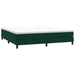 Pat box spring cu saltea, verde închis, 180x220 cm, catifea - WALTI WALTI