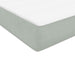 Pat box spring cu saltea, gri deschis, 160x210 cm, catifea - WALTI WALTI