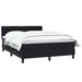 Pat box spring cu saltea, negru, 160x210 cm, catifea - WALTI WALTI