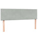 Pat box spring cu saltea, gri deschis, 160x220 cm, catifea - WALTI WALTI