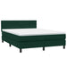 Pat box spring cu saltea, verde închis, 160x220 cm, catifea - WALTI WALTI
