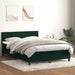 Pat box spring cu saltea, verde închis, 160x220 cm, catifea - WALTI WALTI