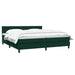 Pat box spring cu saltea, verde închis, 180x220 cm, catifea - WALTI WALTI
