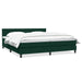 Pat box spring cu saltea, verde închis, 180x220 cm, catifea - WALTI WALTI