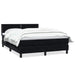 Pat box spring cu saltea, negru, 160x210 cm, catifea - WALTI WALTI