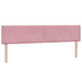 Pat box spring cu saltea, roz, 180x210 cm, catifea - WALTI WALTI