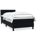 Pat box spring cu saltea, negru, 80x220 cm, catifea - WALTI WALTI