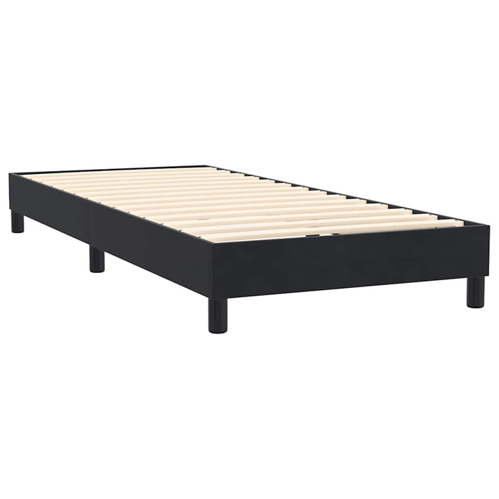Pat box spring cu saltea, negru, 80x220 cm, catifea - WALTI WALTI
