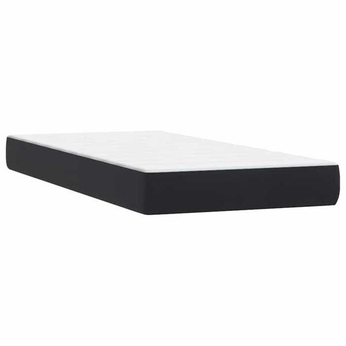 Pat box spring cu saltea, negru, 80x220 cm, catifea - WALTI WALTI