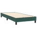 Pat box spring cu saltea, verde închis, 80x220 cm, catifea - WALTI WALTI