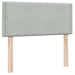 Pat box spring cu saltea, gri deschis, 90x220 cm, catifea - WALTI WALTI