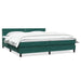 Pat box spring cu saltea, verde închis, 180x220 cm, catifea - WALTI WALTI
