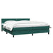 Pat box spring cu saltea, verde închis, 180x220 cm, catifea - WALTI WALTI
